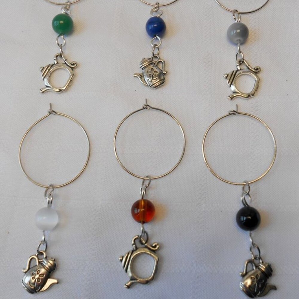 No.51 - Handmade identifiers for wine glasses or stemmed glasses